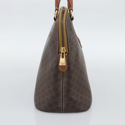 Celine Vintage Handbag Toile Céline, Brown, PVC, Handbag
