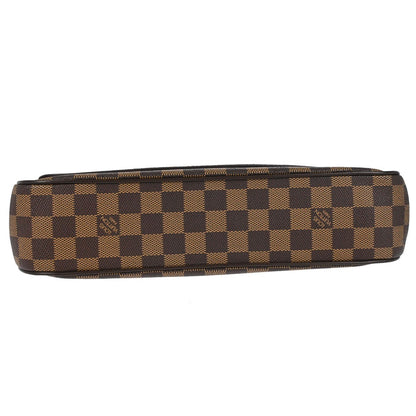 Louis Vuitton Aubagne Damier Ebene, Brown, Canvas, Shoulder Bag
