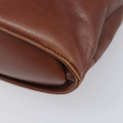 Salvatore Ferragamo Wanda Leather, Brown, Leather, Handbag