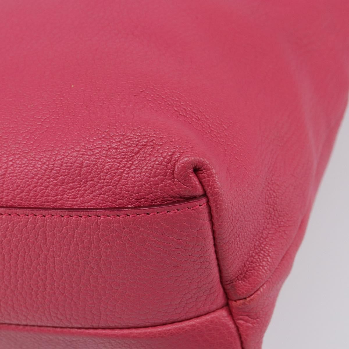 Salvatore Ferragamo Gancini Tote Leather, Pink, Leather, Tote Bag