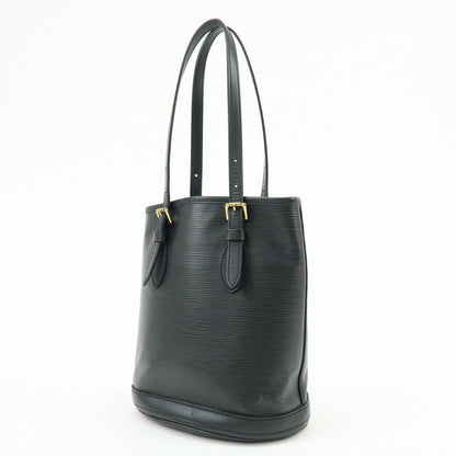 Louis Vuitton Petit Bucket Epi Leather, Black, Leather, Handbag