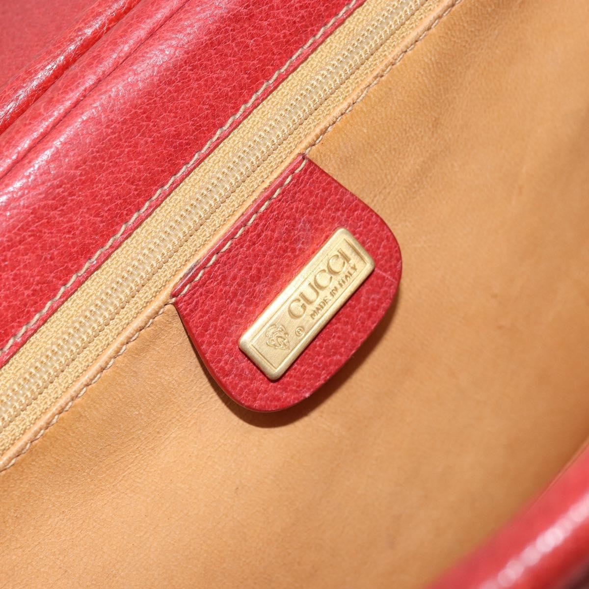 Gucci Vintage Leather, Red, Leather, Shoulder Bag