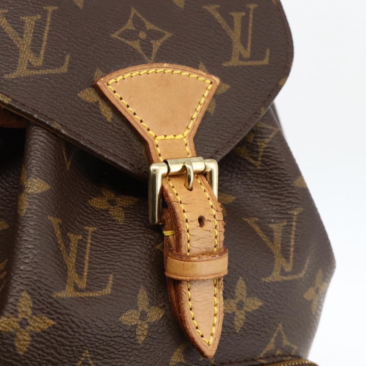 Louis Vuitton Vintage Montsouris Monogram Canvas, Brown, Canvas, Backpack