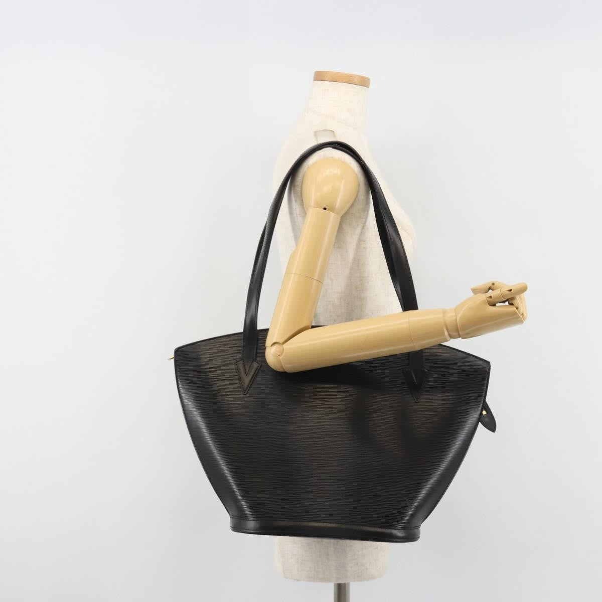 Louis Vuitton Saint Jacques Epi Leather, Black, Leather, Handbag