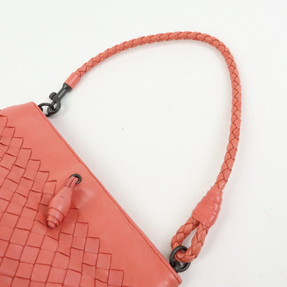 Bottega Veneta Shoulder Intrecciato Nappa, Pink, Leather, Shoulder Bag