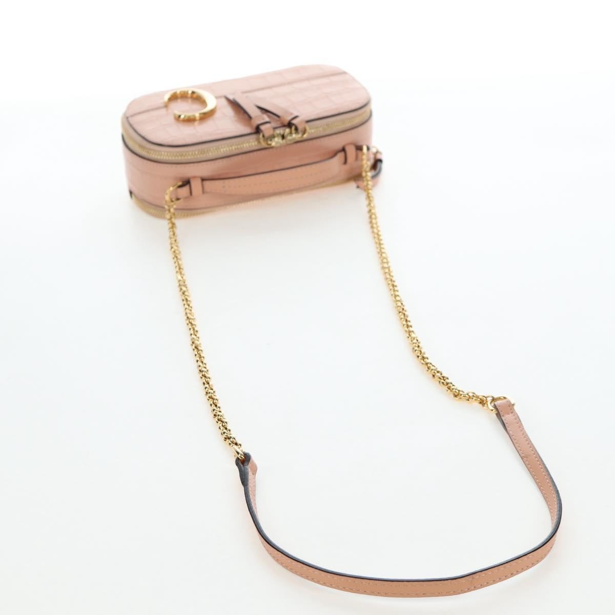 Chloe C Vanity Leather, Pink, Leather, Handbag