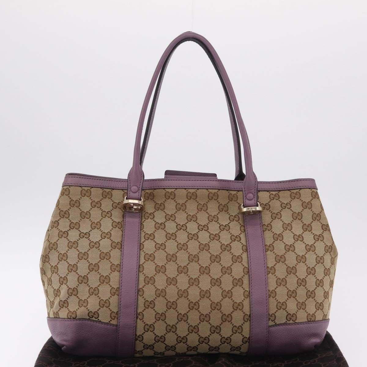 Gucci Miss GG GG Canvas with Leather, Beige, Canvas, Tote Bag