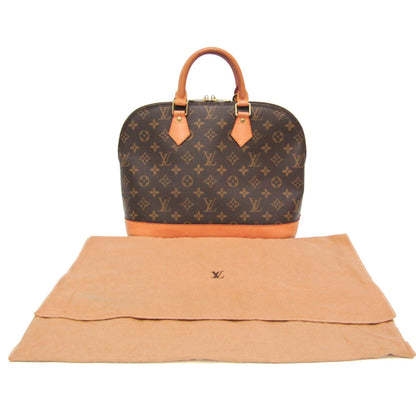 Louis Vuitton Alma Monogram Canvas, Brown, Canvas, Handbag