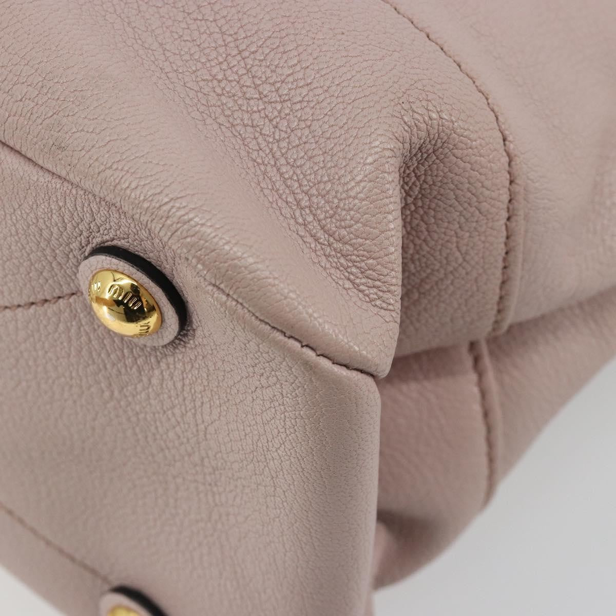 Miu Miu Madras Convertible Hobo Leather, Pink, Leather, Shoulder Bag