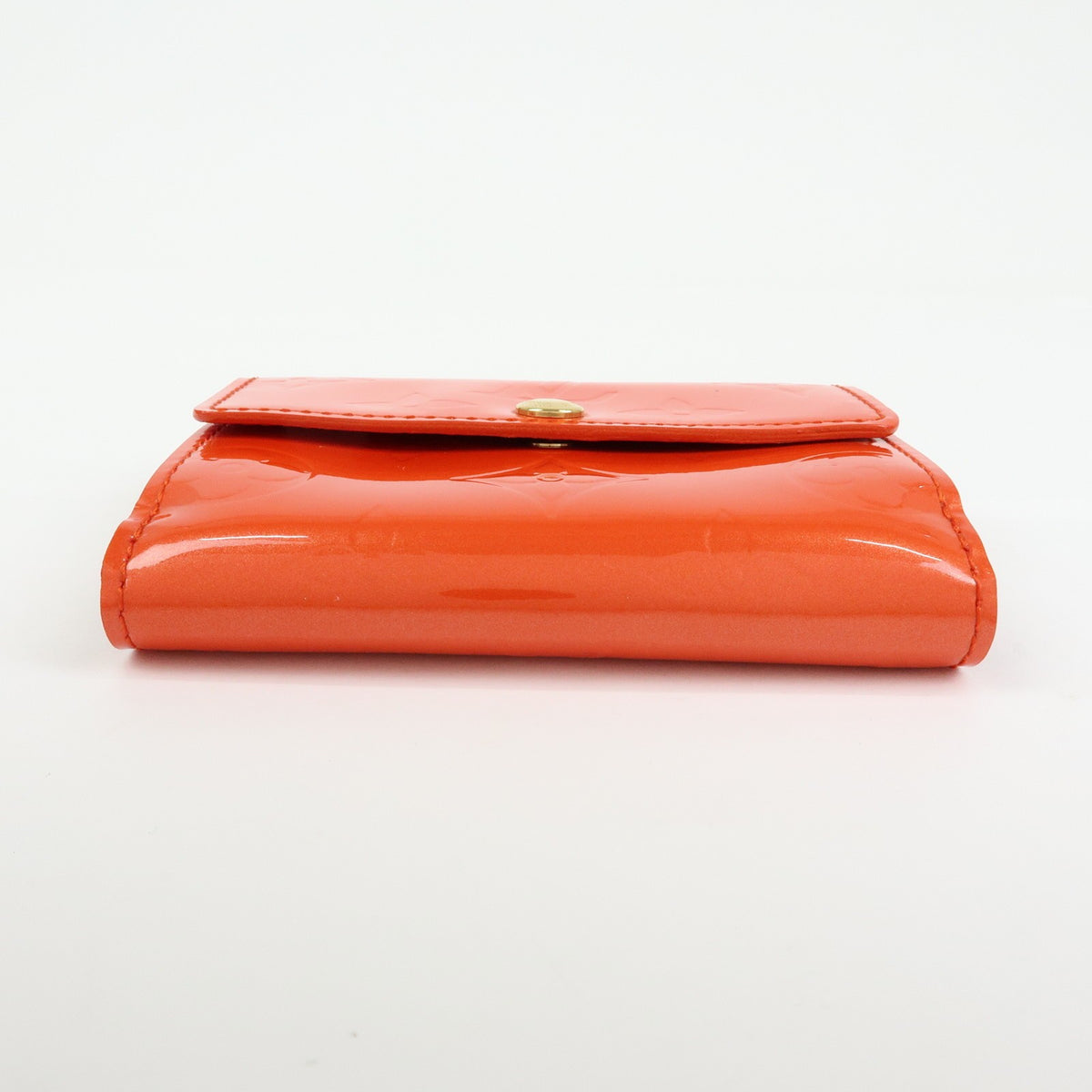Louis Vuitton Ludlow Vernis, Orange, Leather, Wallet