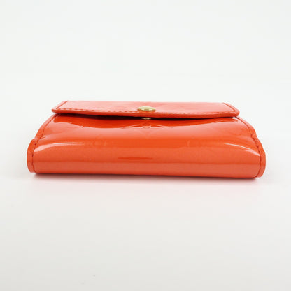 Louis Vuitton Ludlow Vernis, Orange, Leather, Wallet