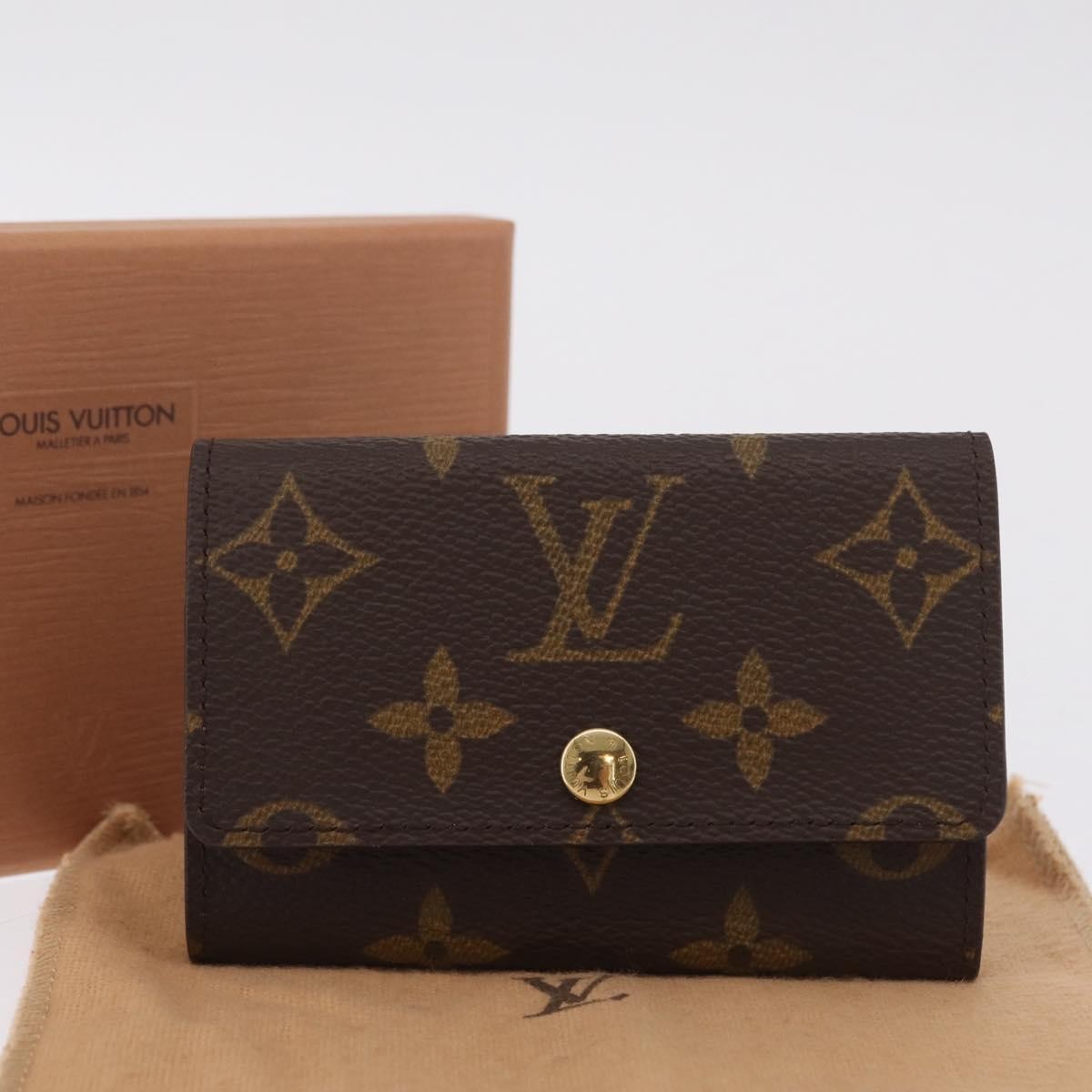 Louis Vuitton Key Case Monogram Canvas, Brown, Canvas, Wallet