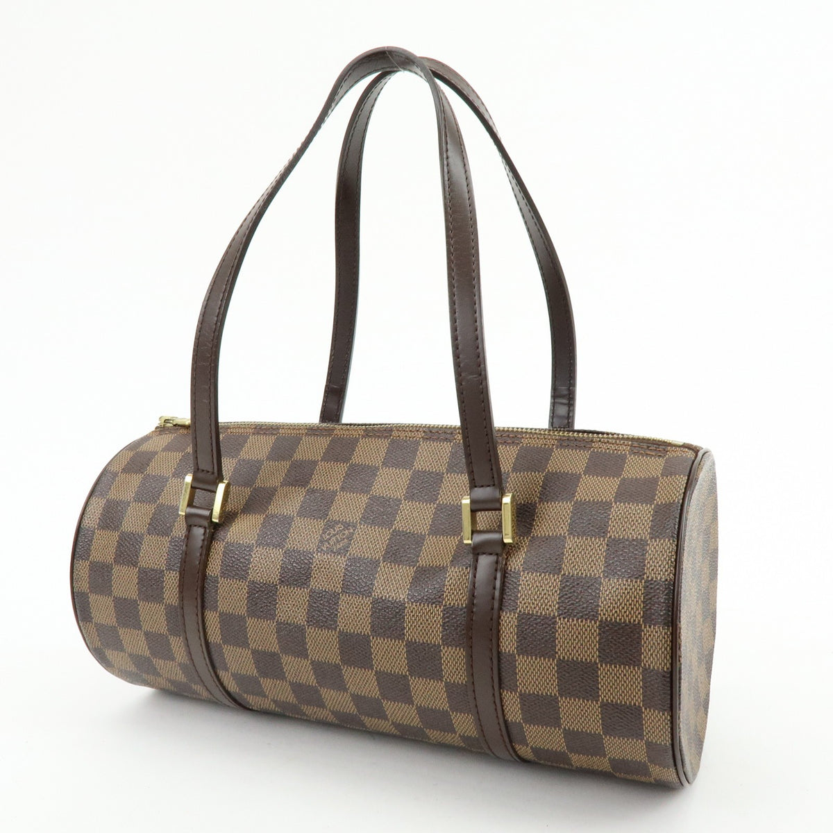Louis Vuitton Papillon Damier Ebene, Brown, Canvas, Handbag
