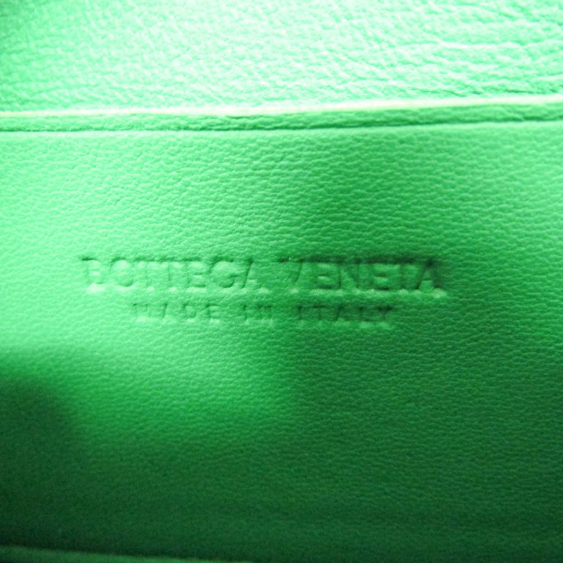Bottega Veneta Cassette Maxi Intrecciato Leather, Green, Leather, Clutch