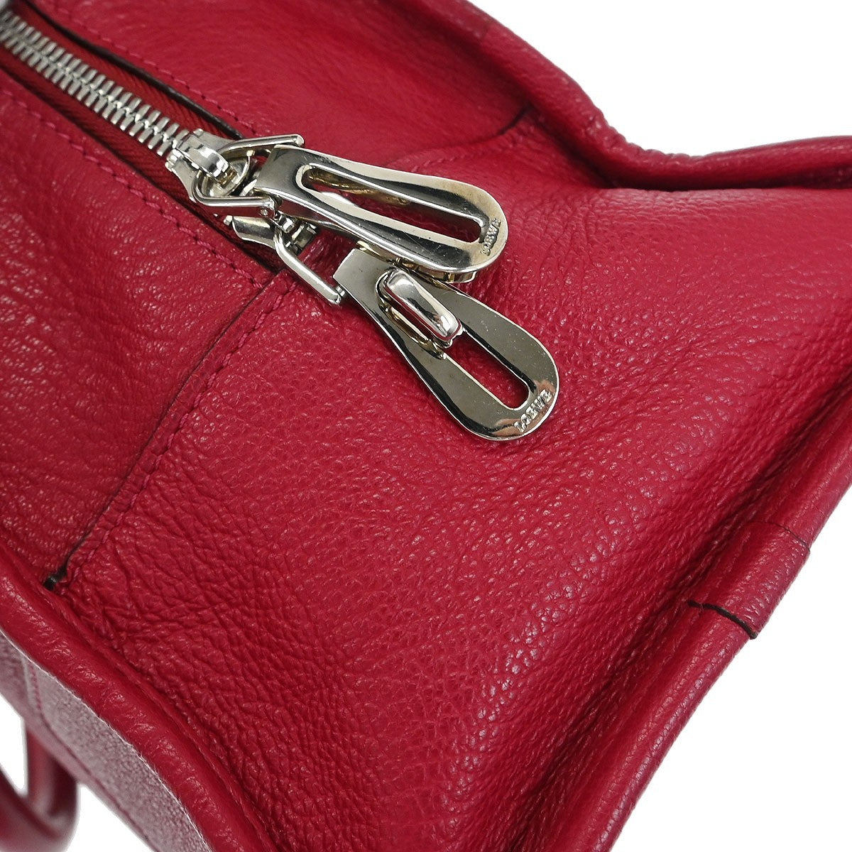 Loewe Amazona Leather, Red, Leather, Handbag