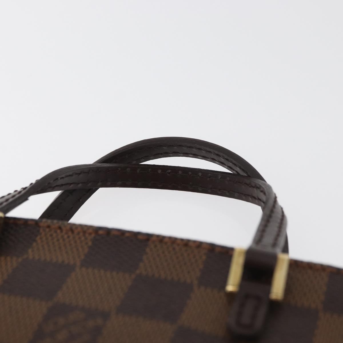 Louis Vuitton Manosque Pochette Damier, Brown, Canvas, Clutch