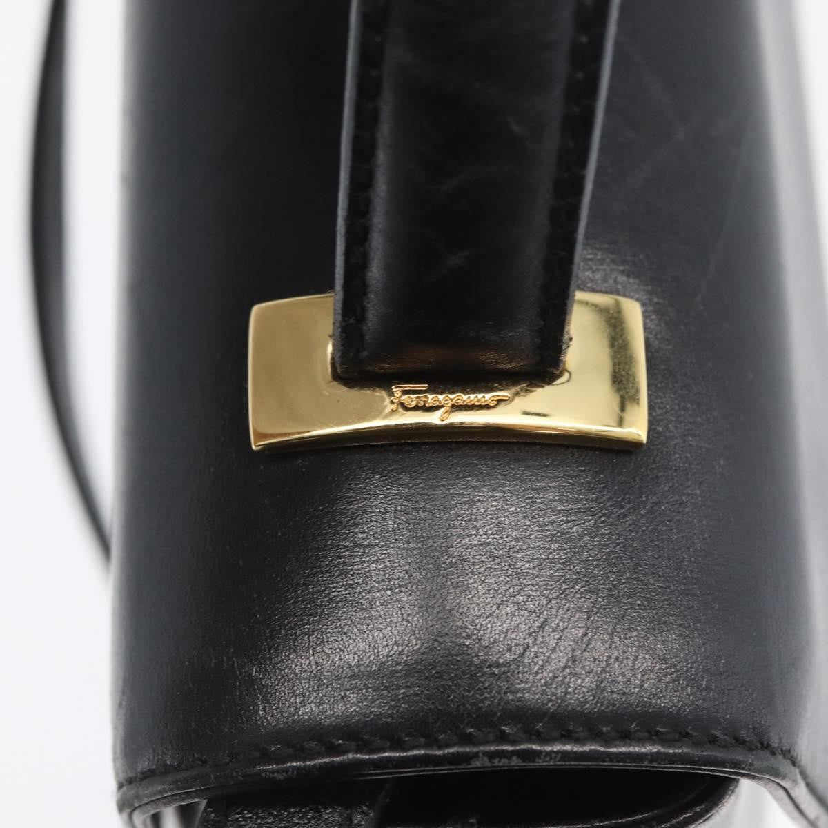 Salvatore Ferragamo Vintage Leather, Black, Leather, Handbag