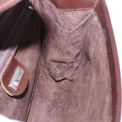 Gucci Vintage Leather, Brown, Leather, Shoulder Bag