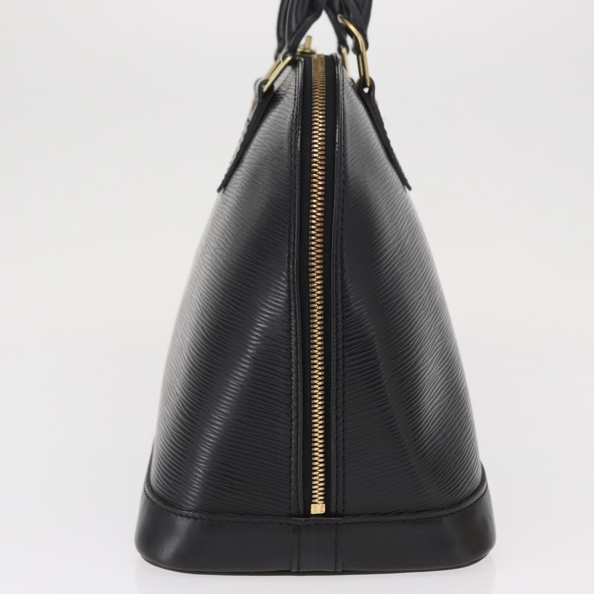 Louis Vuitton Alma Epi Leather, Black, Leather, Handbag