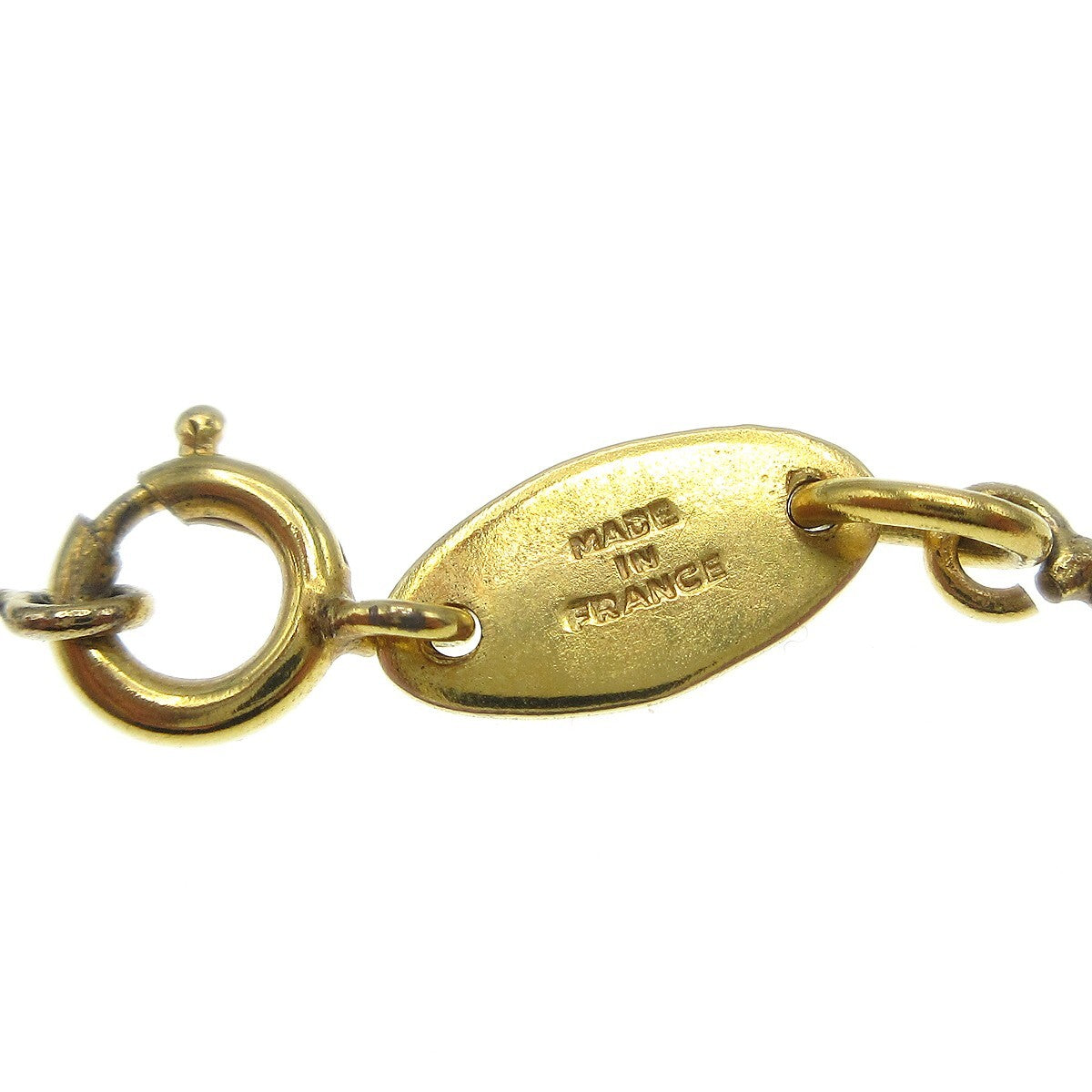 Chanel CC Pendant Metal, Gold, Gold Plated, Necklace