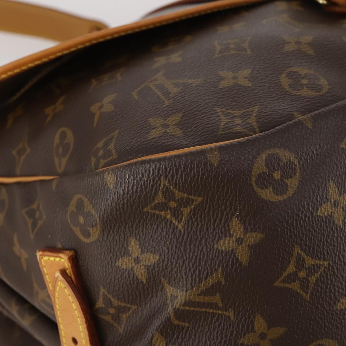 Louis Vuitton Saumur Monogram, Brown, Canvas, Shoulder Bag