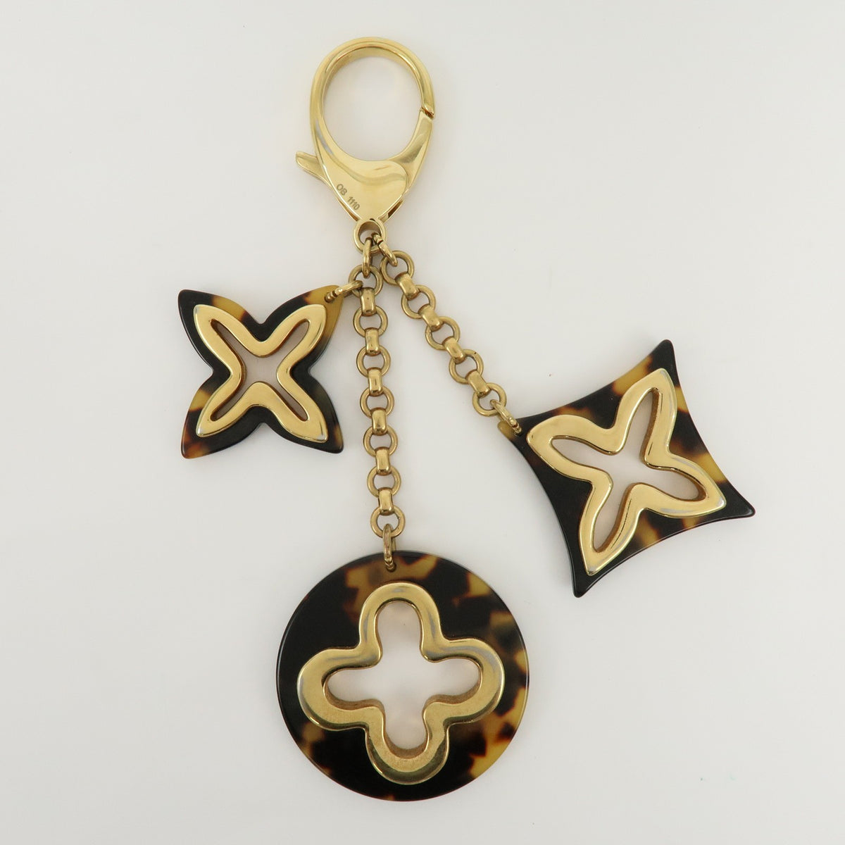 Louis Vuitton Insolence Bag Charm Metal and Tortoise, Gold, Metal, Charm