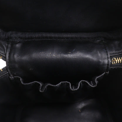Chanel Vintage Timeless Cosmetic Case Caviar, Black, Leather, Handbag