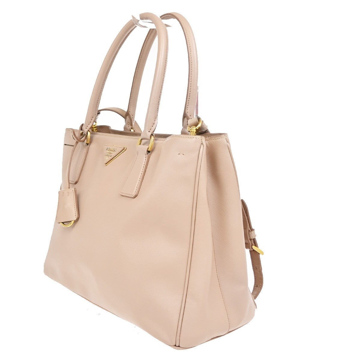 Prada Gardener's Saffiano Leather, Pink, Leather, Tote Bag