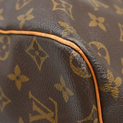 Louis Vuitton Keepall Monogram, Brown, Canvas, Travel Bag