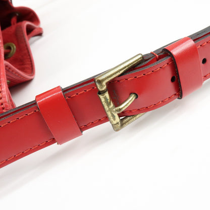 Louis Vuitton Petit Noe Epi Leather, Red, Leather, Handbag