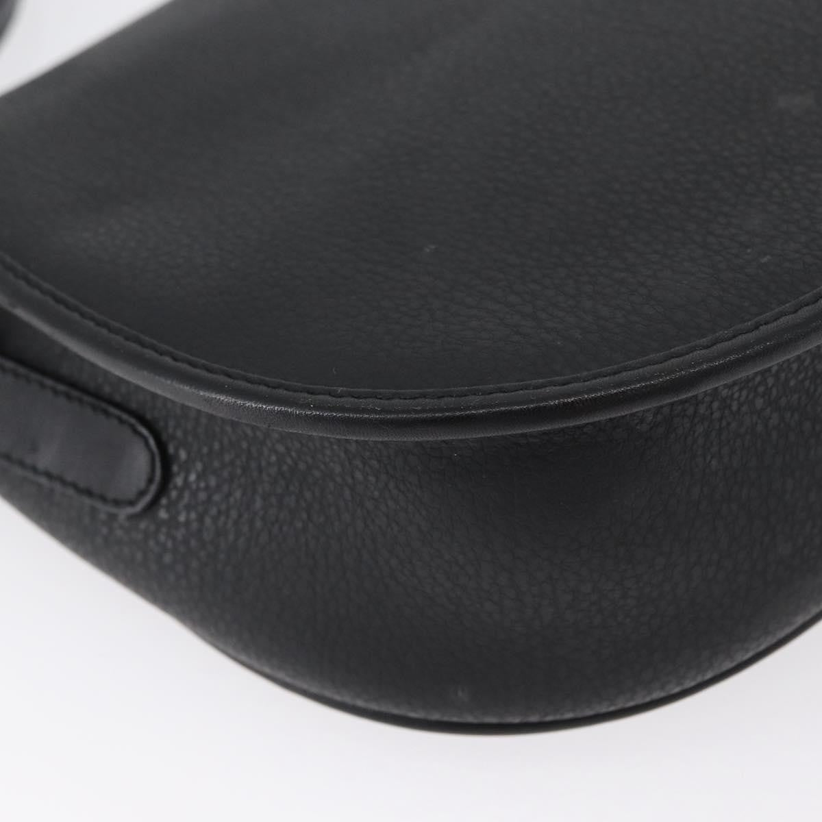 Gucci Vintage Leather, Black, Leather, Shoulder Bag