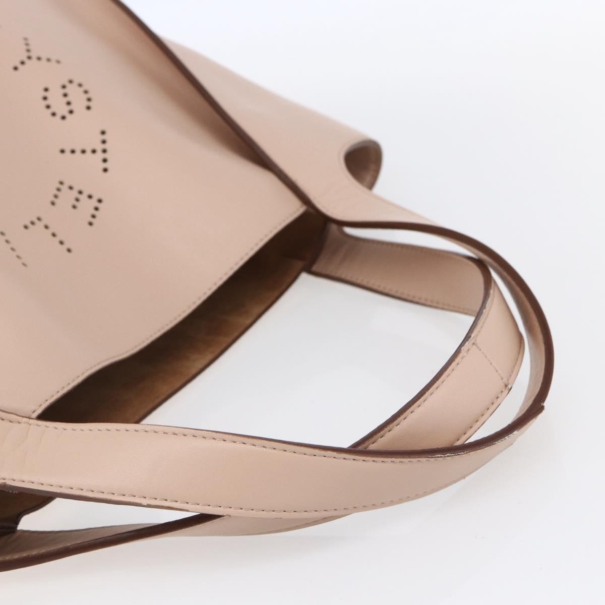 Stella McCartney Alter Tote Perforated Faux Leather, Beige, Synthetic, Tote Bag