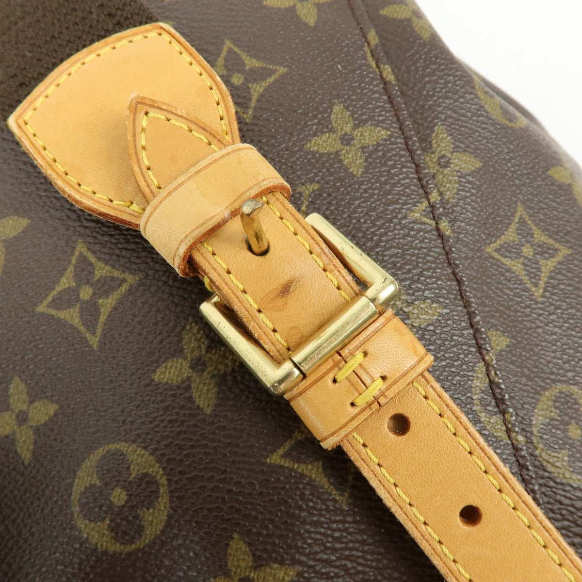 Louis Vuitton Vintage Montsouris Monogram Canvas, Brown, Canvas, Backpack