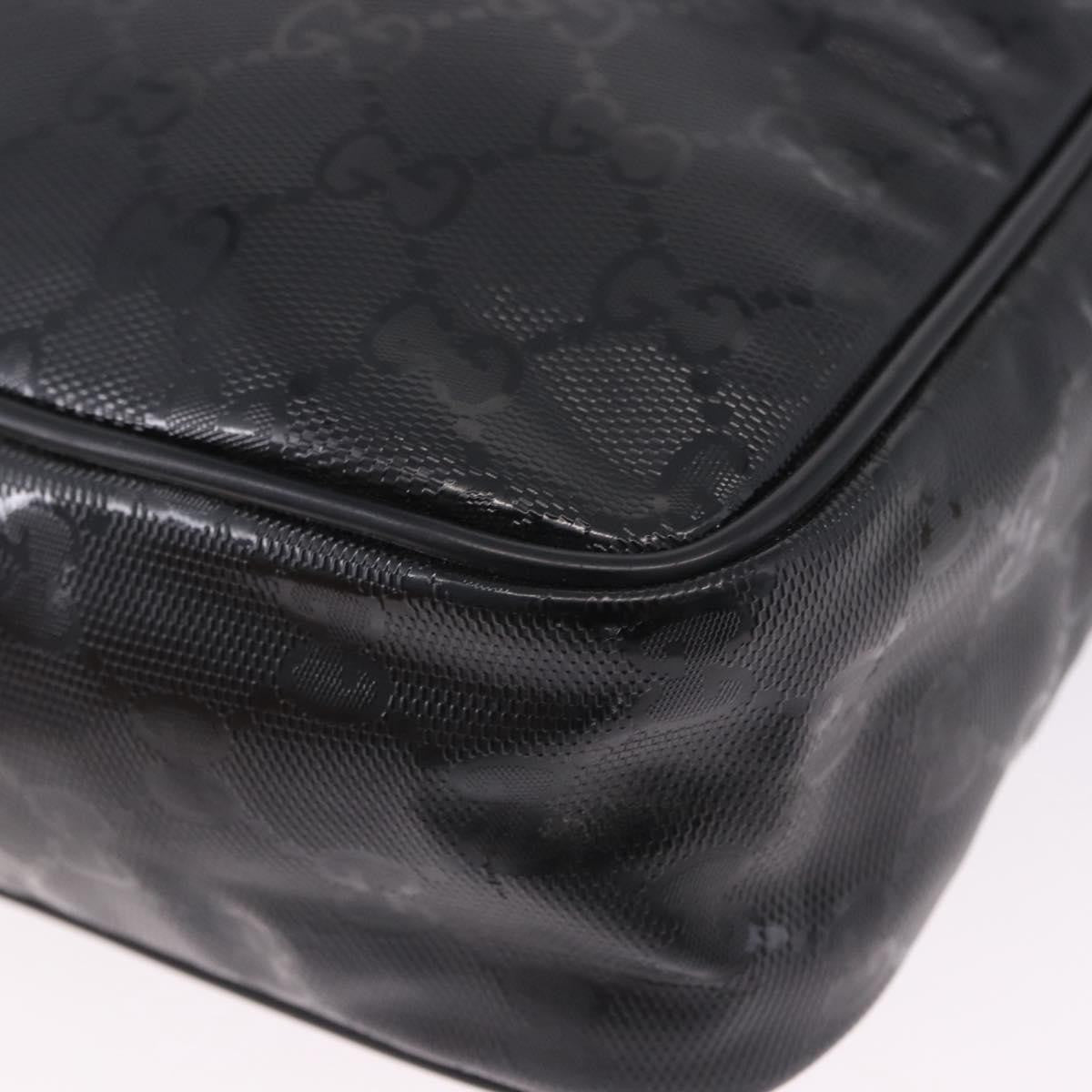 Gucci Zip GG Imprime, Black, Canvas, Shoulder Bag