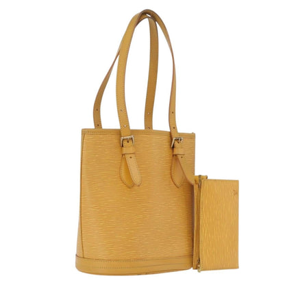 Louis Vuitton Petit Bucket Epi Leather, Yellow, Leather, Handbag
