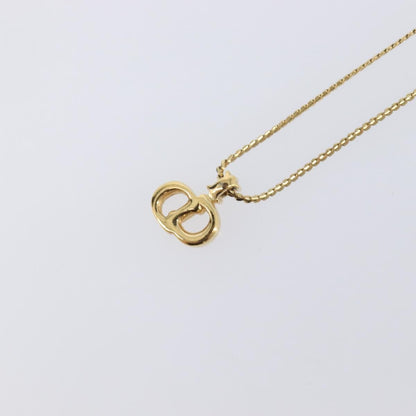 Christian Dior CD Pendant Metal, Gold, Metal, Necklace