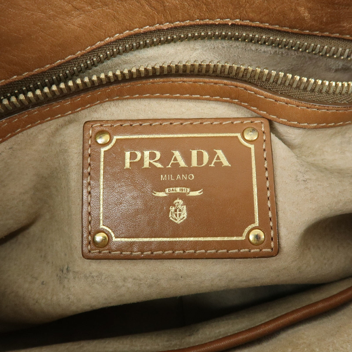 Prada Convertible Belted Satchel Soft Calf, Brown, Leather, Handbag