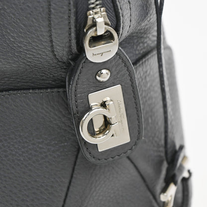 Salvatore Ferragamo Bonaria Satchel Leather, Gray, Leather, Handbag