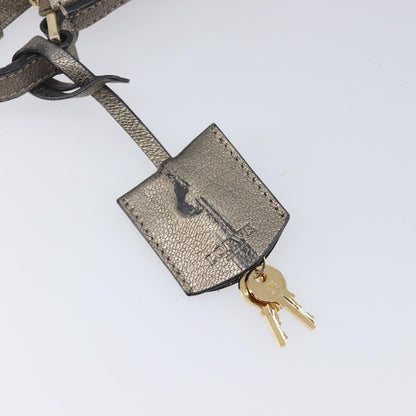 Loewe Front Pocket Leather, Gold, Leather, Crossbody Bag