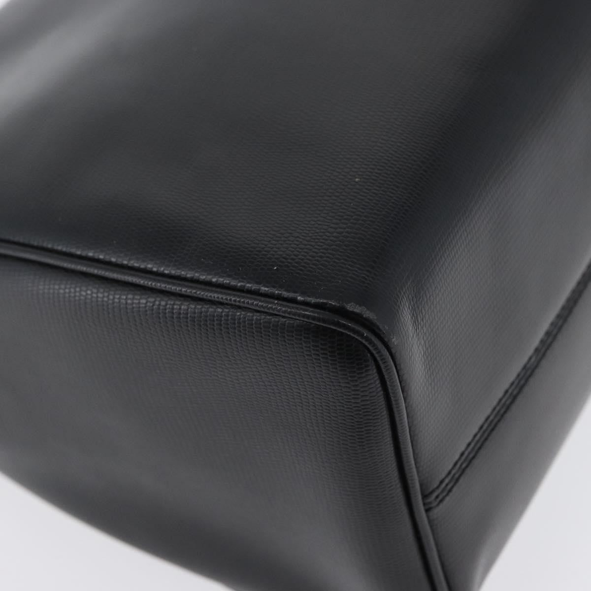 Celine Circle Logo Leather, Black, Leather, Shoulder Bag