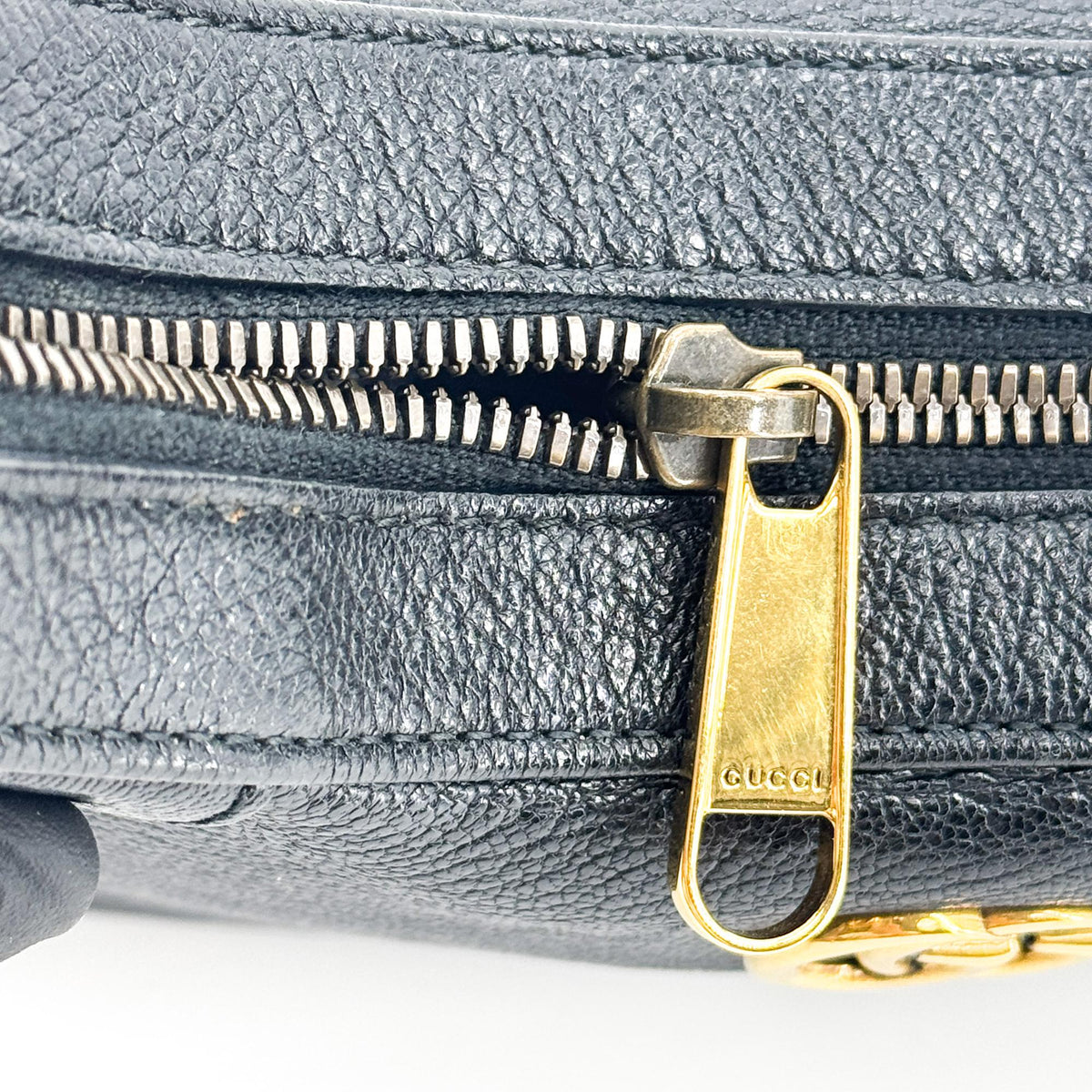 Gucci Aphrodite Leather, Black, Leather, Shoulder Bag