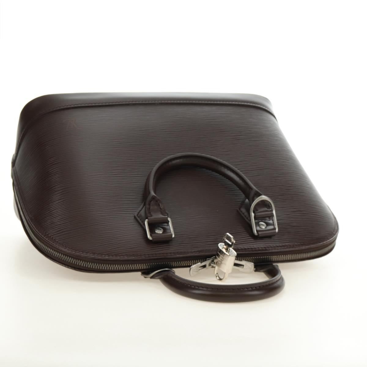 Louis Vuitton Alma Epi Leather, Brown, Leather, Handbag