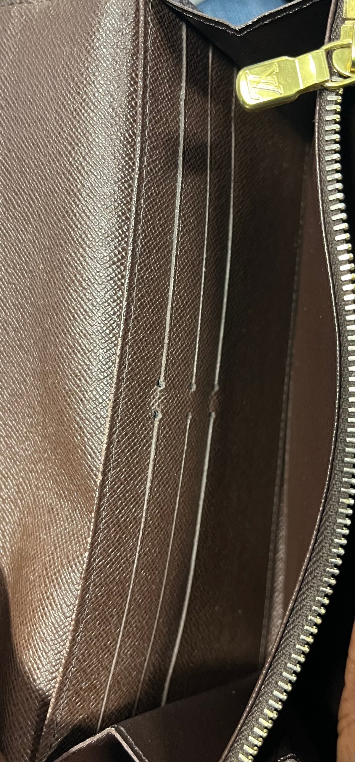 Louis Vuitton Sarah Wallet NM Damier, Brown, Canvas, Wallet