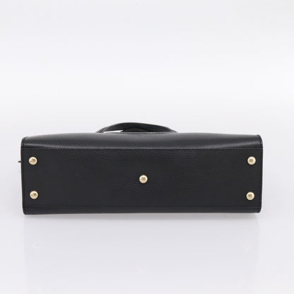 Gucci Soho Convertible Top Handle Satchel Leather, Black, Leather, Handbag