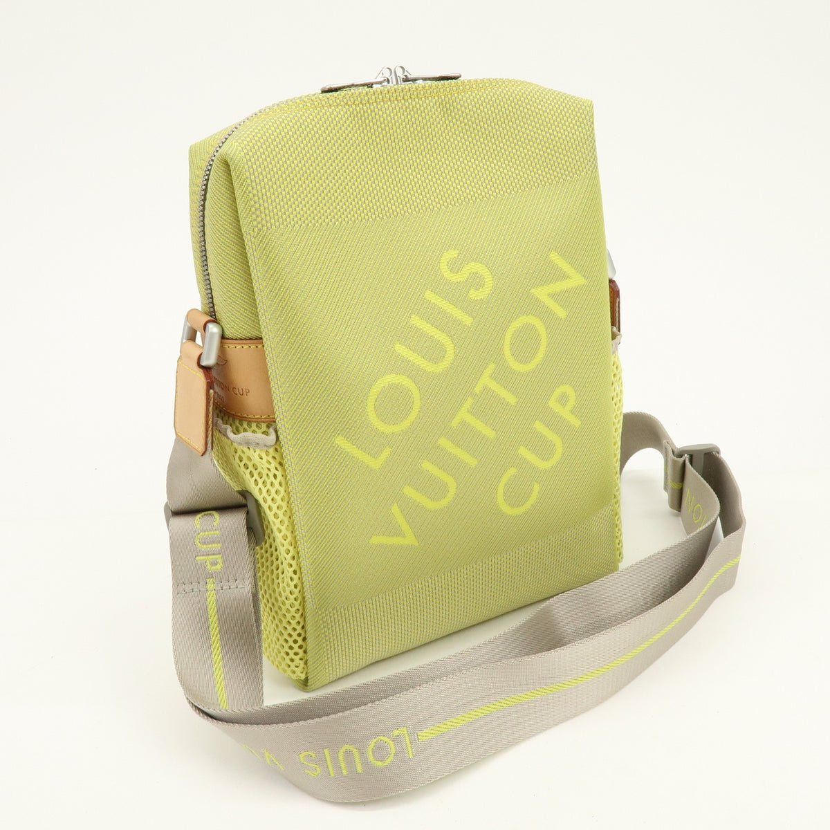 Louis Vuitton Cup Weathery Damier Geant Canvas, Green, Canvas, Handbag