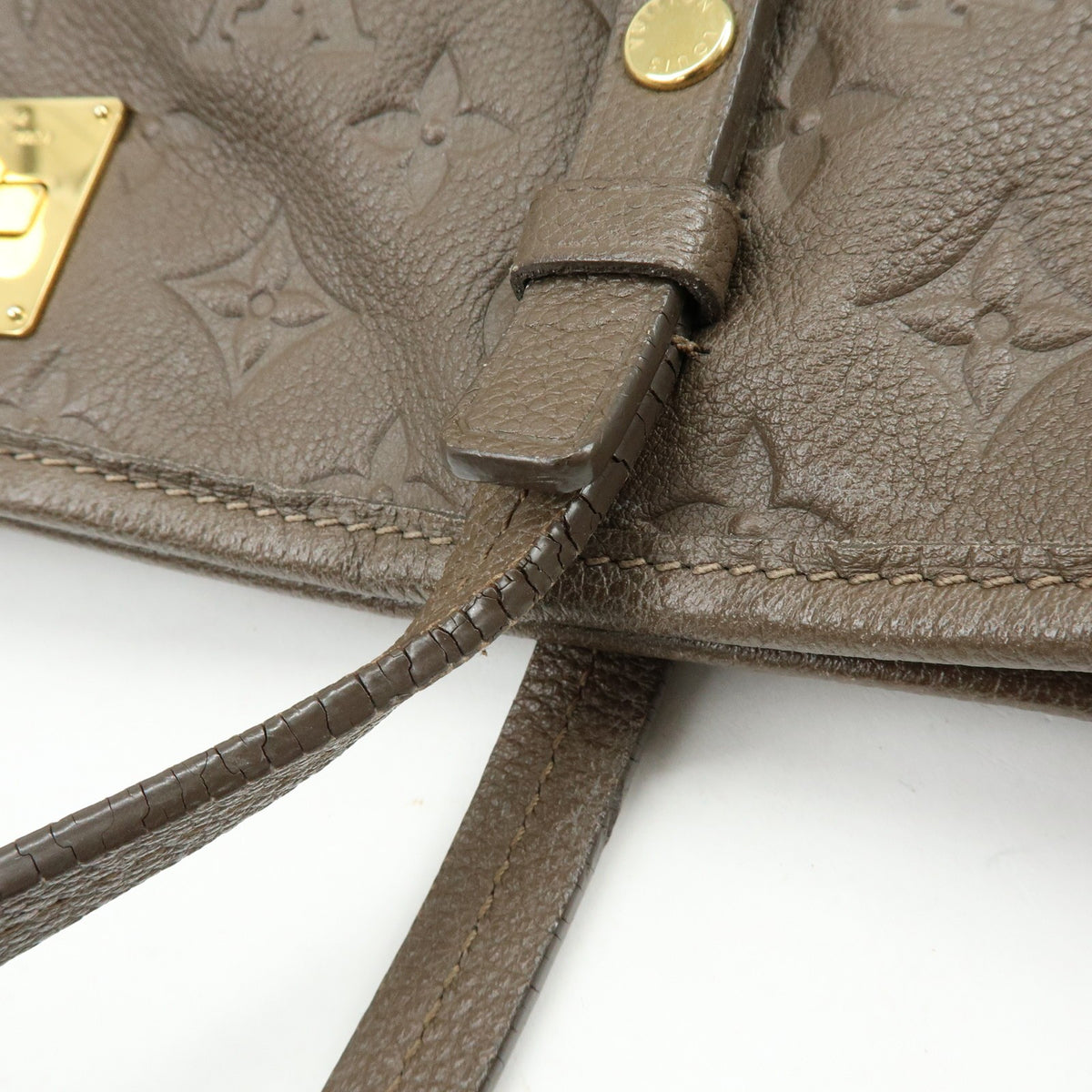 Louis Vuitton Citadine Monogram Empreinte Leather, Brown, Leather, Handbag