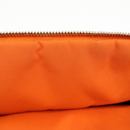 Hermes Bolide Travel Canvas, Orange, Canvas, Clutch
