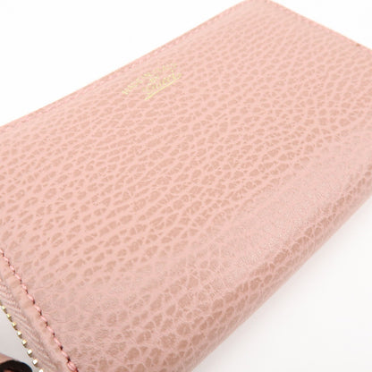 Gucci Swing Zip Around Leather, Pink, Leather, Wallet