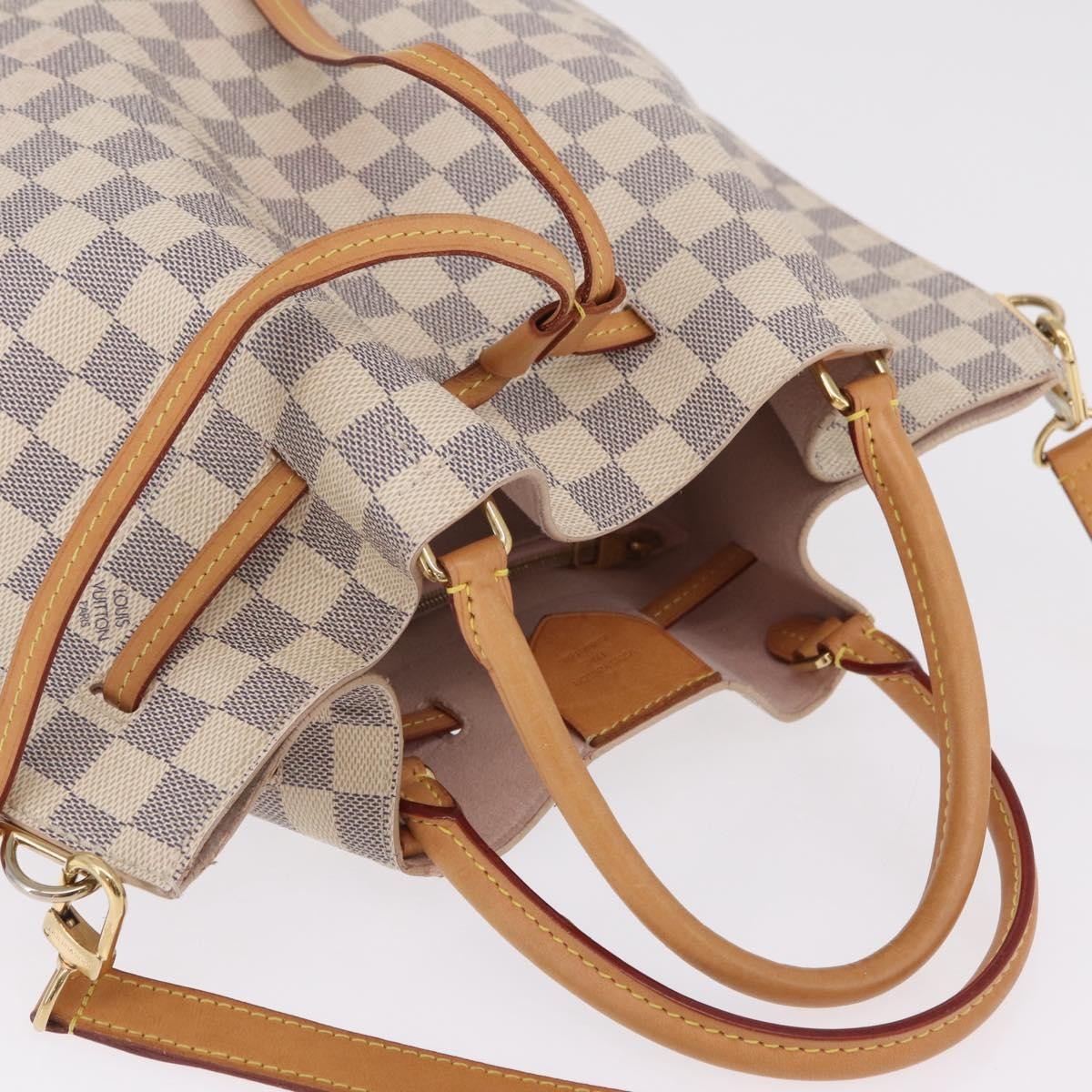 Louis Vuitton Girolata Damier, White, Canvas, Handbag