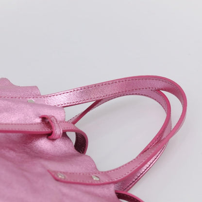 Tiffany & Co. Vintage Leather, Pink, Stainless Steel, Shoulder Bag